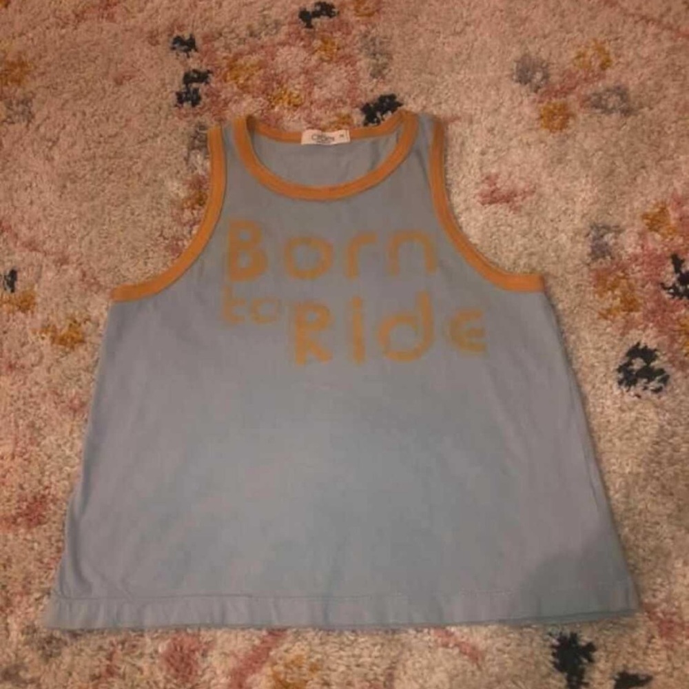 Circlex juniors medium tank. “Born to Ride”.